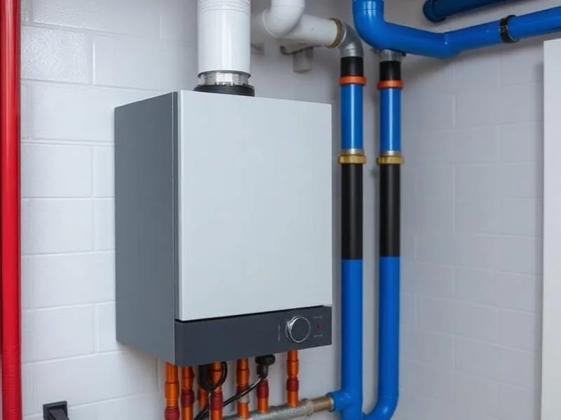 Modern boiler pipework from Doherty Plumbing and Gas work gallery