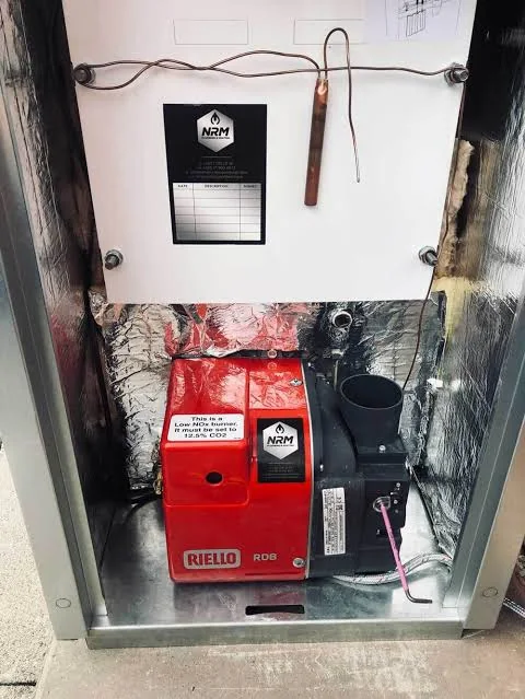 Oil boiler burner work from Doherty Plumbing and Gas work gallery